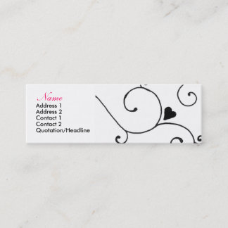 hartwirlscard mini visitekaartje
