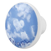   Hartwolk Lucht Lief Moderne Blauwe Aangepaste Na Keramische Knop (Rechts)