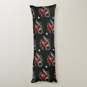 "Hartzeer vanavond" Lichaamskussen (Achterkant (Verticaal))