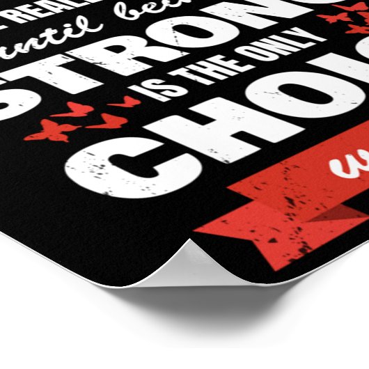 Hartziekte Bewustzijn Maand Sterke hartgezondheid Poster (Hoek)