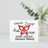 Hartziekte Celtic Butterfly 3 Briefkaart (Staand voorkant)