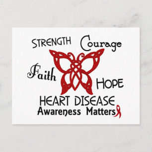 Hartziekte Celtic Butterfly 3 Briefkaart