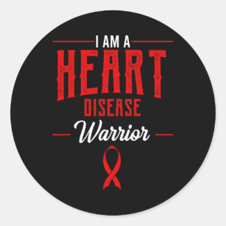 Hartziekte Coronaire Ader Krijger Cardiovasculair Ronde Sticker