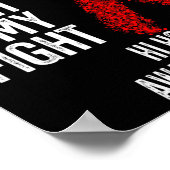 Hartziekte Het gevecht van mijn dochter is mijn ge Poster (Hoek)