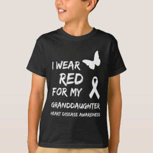 Hartziekte Ik Draag Rood Voor Mijn Kleindochter Li T-shirt