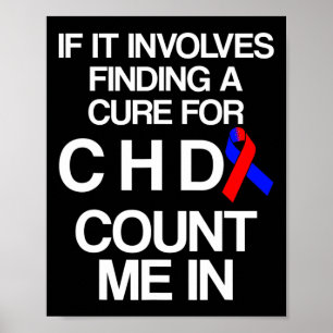Hartziekte overlevende CHD-krijger Poster