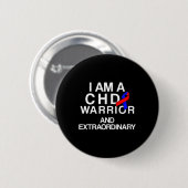 Hartziekte overlevende CHD Warrior 2 Ronde Button 5,7 Cm (Voorkant /achterkant)