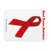 Hartziekte Rode lint Magneet (Horizontaal)