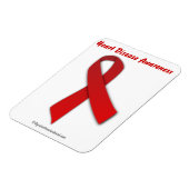 Hartziekte Rode lint Magneet (Linkerzijde)