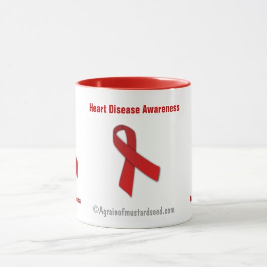 Hartziekte Rode lint Mok (Midden)