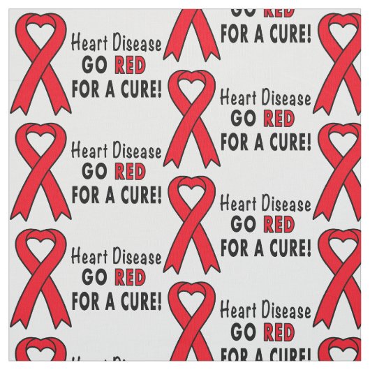 Hartziekte: Rood voor een Cure. Stof (Swatch)