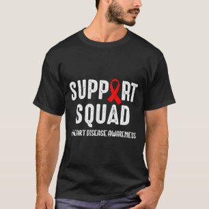 Hartziekte Warrior Ondersteuningsteam Hartziekte T-shirt