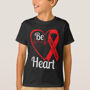 Hartziektebewustzijn Draag Rood In Februari Grafie T-shirt