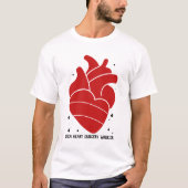 Hartziektebewustzijn T-shirt (Voorkant)