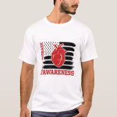 Hartziektebewustzijn T-shirt (Voorkant)