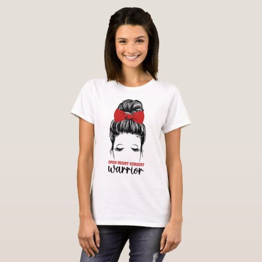 Hartziektebewustzijn T-shirt (Voorkant volledig)