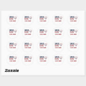 Hartzorg Hartontwerp Ronde Sticker (Vel)