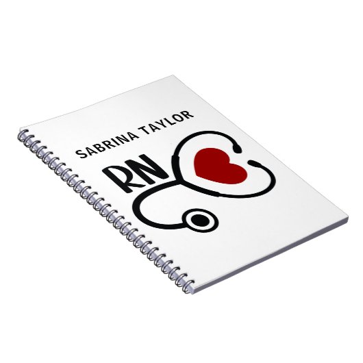 Hartzures Heart Stethoscoop RN Notitieboek (Rechterzijde)