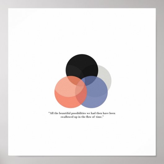 Haruki Murakami Colorless Tsukuru Tazaki Excerpt Poster (Voorkant)