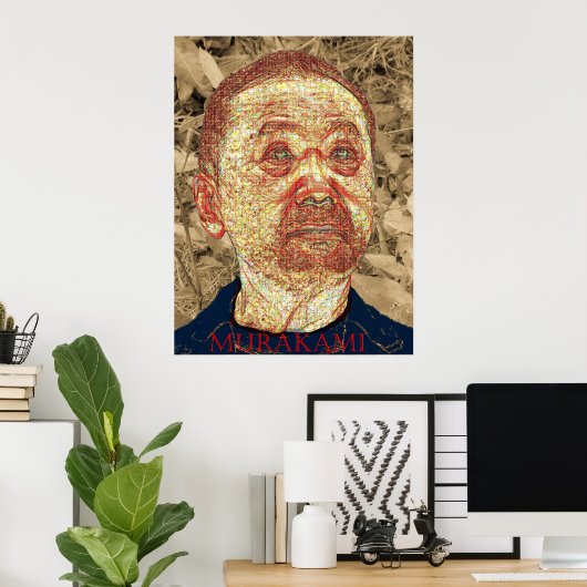 Haruki Murakami Poster (Thuiskantoor)
