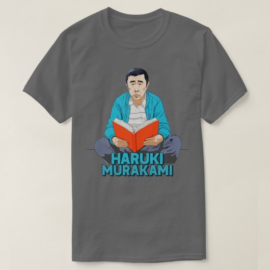 Haruki Murakami Retro Fan Art Design 1 T-shirt (Design voorkant)