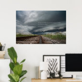 Haruki Murakami Storm Quote Poster (Thuiskantoor)