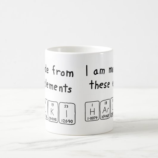 Haruki periodieke lijstnaam mok (Center)