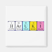 Haruki periodieke table name magnet (Voorkant)
