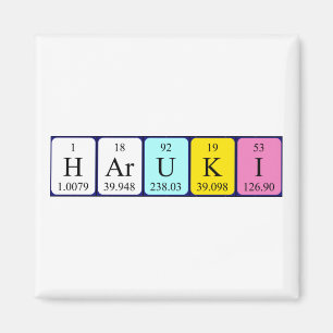 Haruki periodieke table name magnet