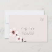 HARUMI Elegant Sakura Cherry Blossom Briefkaart RS (Achterkant)