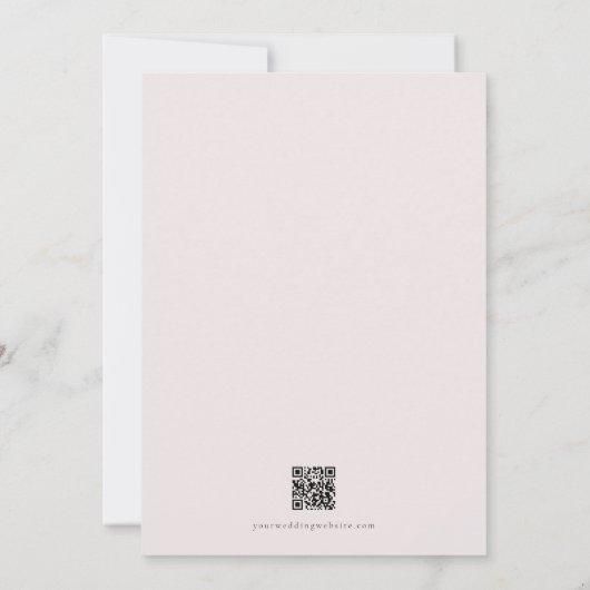 HARUMI Elegant Sakura Cherry Blossom Wedding Kaart (Achterkant)