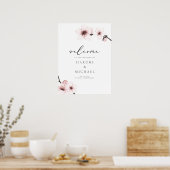 HARUMI Sakura Cherry Blossom Weddenschap Welkom Poster (Keuken)