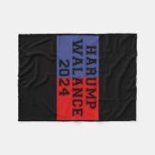 Harump Walance 2024 Shirt Harris Trump Wheimer Van Fleece Deken (Voorkant (Horizontaal))