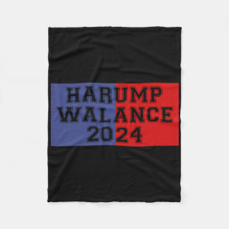 Harump Walance 2024 Shirt Harris Trump Wheimer Van Fleece Deken