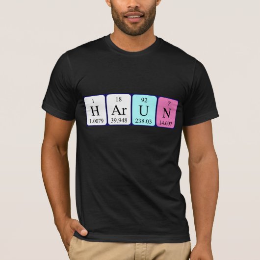 Harun periodiek shirt van de Naam (Voorkant)
