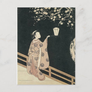 Harunobu Plum Blossom 1760 Art Prints Briefkaart