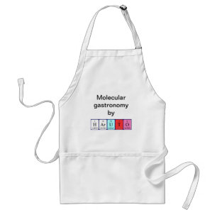 Haruto periodieke lijstnaam apron standaard schort