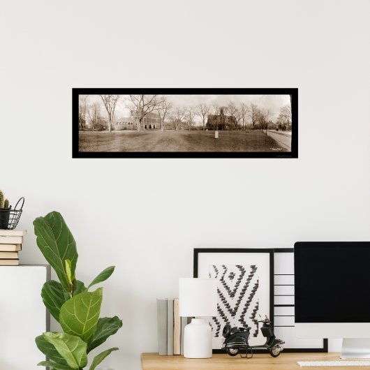 Harvard Cambridge, MA Foto 1910 Poster (Thuiskantoor)