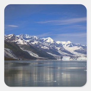 Harvard Glacier in College Fjord, Alaska Vierkante Sticker
