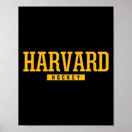 Harvard High School ijshockey Poster (Voorkant)