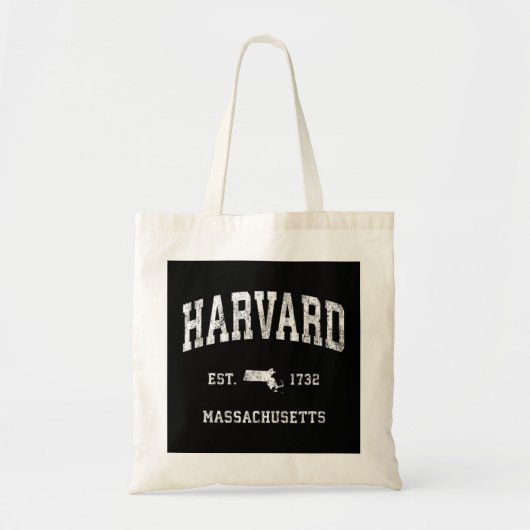 Harvard Massachusetts MA  Athletic Sports D Tote Bag (Voorkant)