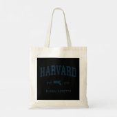 Harvard Massachusetts MA  Sports Design Nav Tote Bag (Achterkant)