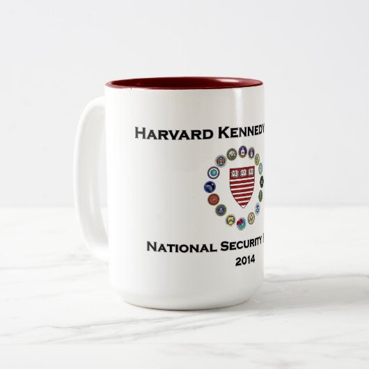 Harvard NSF-Mok Tweekleurige Koffiemok (Voorkant links)