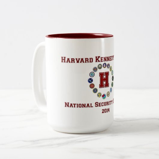 Harvard NSF-Mok Tweekleurige Koffiemok (Voorkant links)