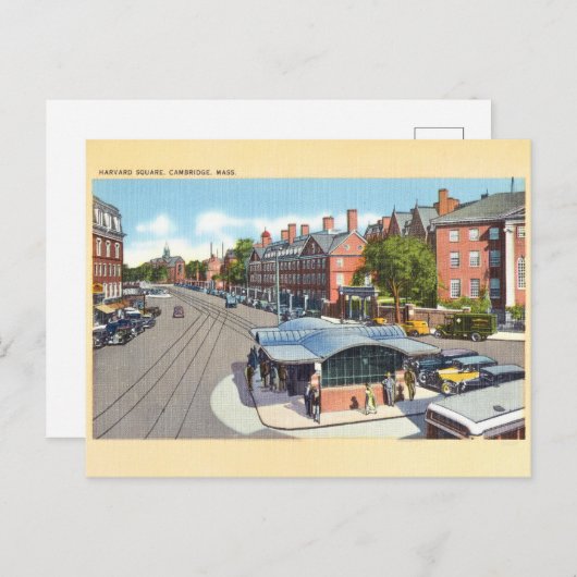  Harvard Square, Cambridge Briefkaart (Voorkant / Achterkant)