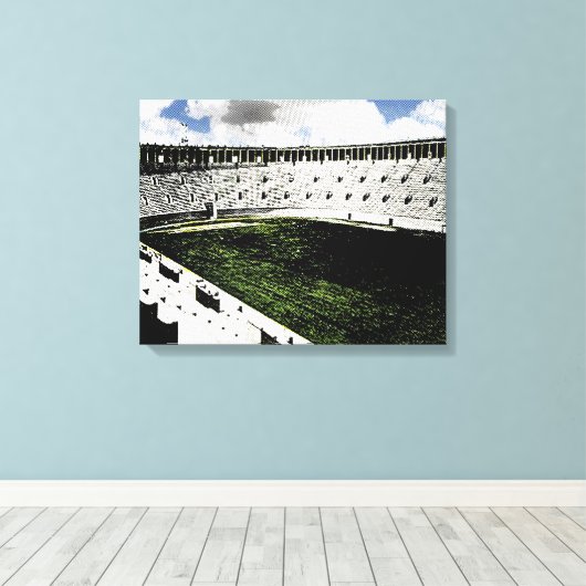 Harvard Stadium Canvas Afdruk (Insitu (Houten vloer))