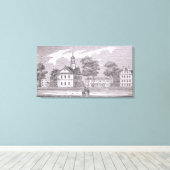 Harvard University uit 'Historisch' Canvas Afdruk (Insitu (Houten vloer))