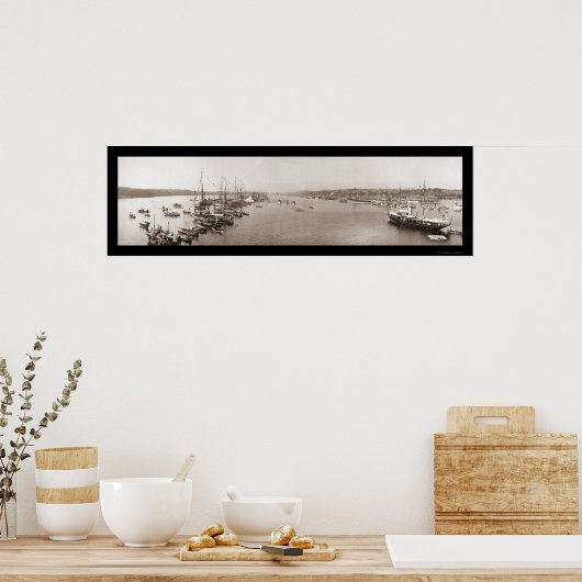 Harvard Yale Boat Race Foto 1905 Poster (Keuken)