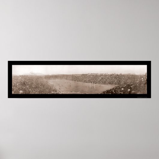 Harvard Yale Football Foto 1908 Poster (Voorkant)