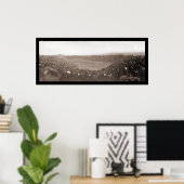 Harvard Yale Football Foto 1908 Poster (Thuiskantoor)